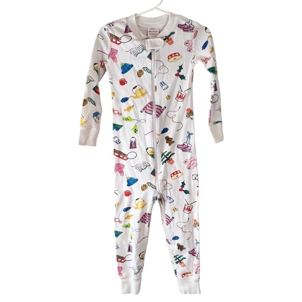 Hanna Andersson Kids 90cm US 3 Holiday Favorite Things Organic Cotton Sleeper